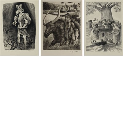 Lot 145 - John Costigan FALL PLOWING; WORKERS OF THE...