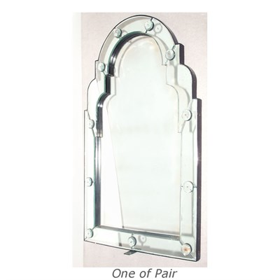 Lot 559 - Pair of Mirror Framed Mirrors Height 48 inches,...