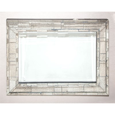 Lot 255 - Mirror Framed Mirror Height 46 inches, width...