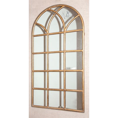 Lot 388 - Gilt-Metal Mirror Height 50 inches, width 25...