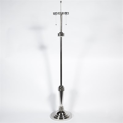 Lot 326 - Art Deco Style Floor Lamp 21st Century Chromed...