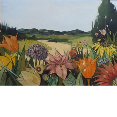 Lot 70 - Charles Levier French, 1920-2003 Wildflowers...