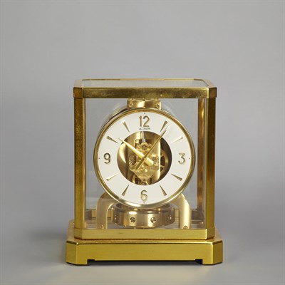 Lot 217 - Le Coultre Brass Atmos Clock Height 9 1/4...
