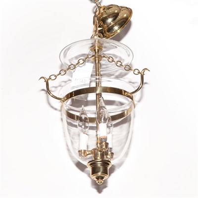 Lot 458 - Georgian Style Plastic and Metal Hall Lantern...