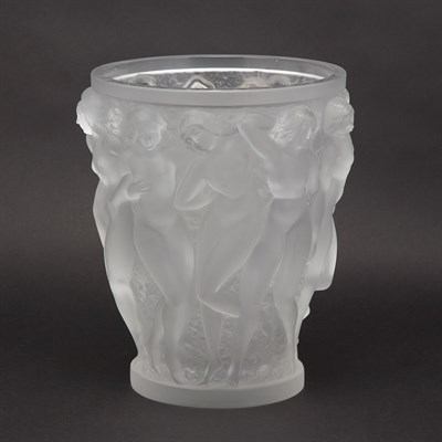 Lot 401 - Lalique Molded Glass Bacchantes Vase Modern Of...
