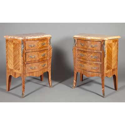 Lot 541 - Pair of Transitional Louis XV/XVI Style Metal...
