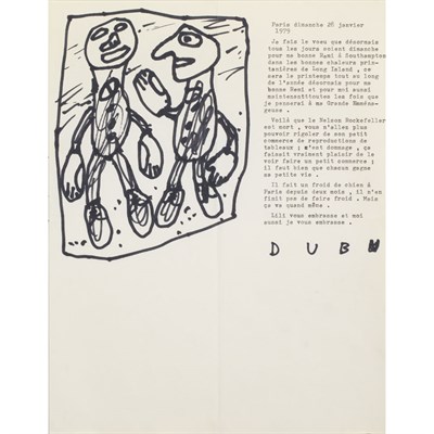 Lot 109 - Jean Dubuffet French, 1901-1985 Untitled, 1979...