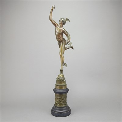 Lot 476 - Bronze Figure of Mercury After a model by...