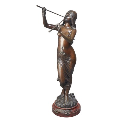 Lot 394 - Bronze Figure Titled Muse des Bois After a...