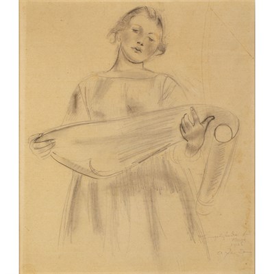 Lot 111 - Anton Faistauer Austrian, 1887-1930 Woman...