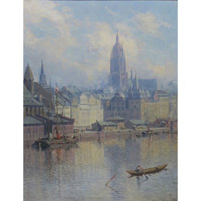 Lot 82 - Reinhold Werner German, 1864-1939 View of...