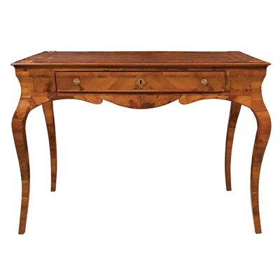 Lot 196 - Italian Rococo Inlaid Walnut Writing Table...