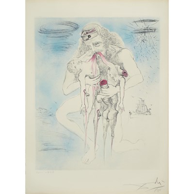 Lot 54 - Salvador Dali SATURNE (F. 63-3N; M./L. 126)...
