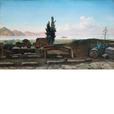Lot 10 - Federico Nerly Italian, 1824-1919 Pompeii,...