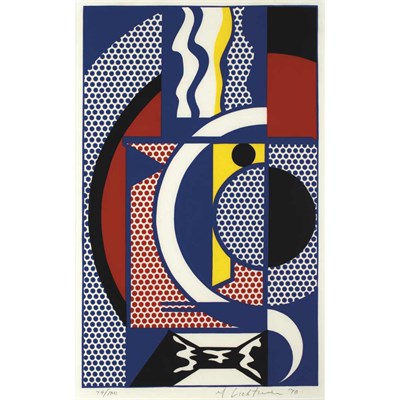 Lot 97 - Roy Lichtenstein MODERN HEAD #I (C. 91) Color...