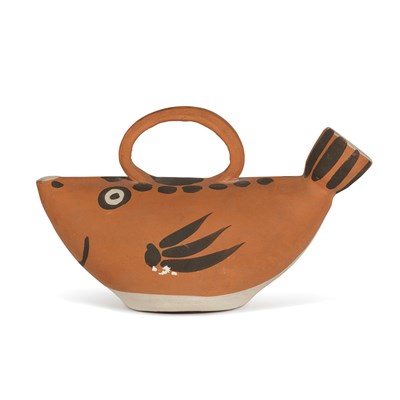 Lot 156 - Pablo Picasso FISH SUBJECT (A.R. 139) Painted...