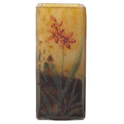 Lot 418 - Art Nouveau Daum Acid Etched and Enameled...