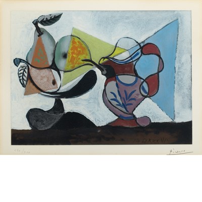 Lot 135 - After Pablo Picasso NATURE MORTE AUX POIRES ET...