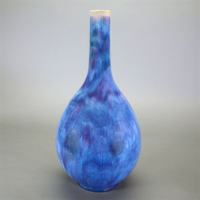 Lot 123 - Chinese Flambe Glazed Porcelain Vase Qianlong...