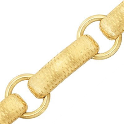 Lot 375 - Gold Link Bracelet