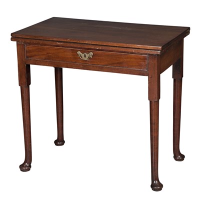 Lot 168 - George III Mahogany Fold-Over Games Table...