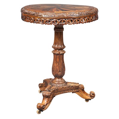 Lot 581 - Anglo-Indian Carved Rosewood and Other Wood...