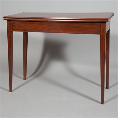 Lot 316 - George III Mahogany Fold-Over Games Table...