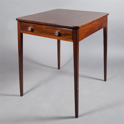 Lot 175 - George III Mahogany Side Table Height 28...