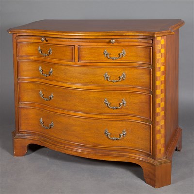Lot 320 - George III Style Inlaid Mahogany Chest of...