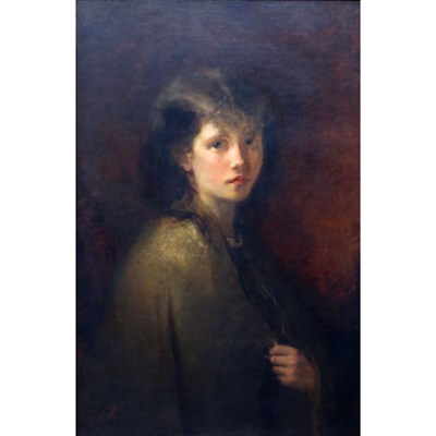 Lot 19 - Christoffel Bisschop Dutch, 1828-1904 Portrait...