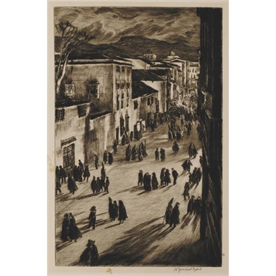 Lot 18 - Muirhead Bone (1876-1953) A SPANISH GOOD...