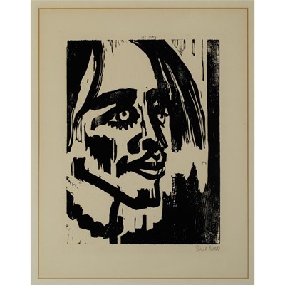 Lot 138 - Emil Nolde (1867-1956) FRAUENKOPF II...