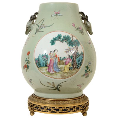 Lot 377 - Caldwell Gilt-Bronze Mounted Chinese Famille...