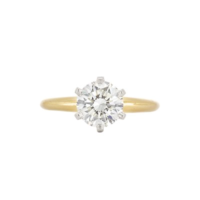 Lot 74 - Gold, Platinum and Diamond Ring, Tiffany & Co.
