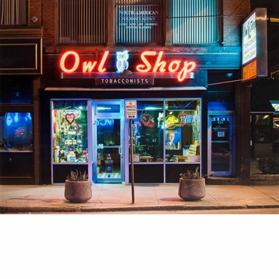 Lot 575 - WOOLF, JOHN (b. 1952) OWL Shop 2009. Pigment...