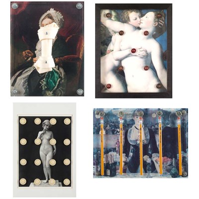 Lot 43 - [ALTERNATIVE PROCESSES] Group of five images,...