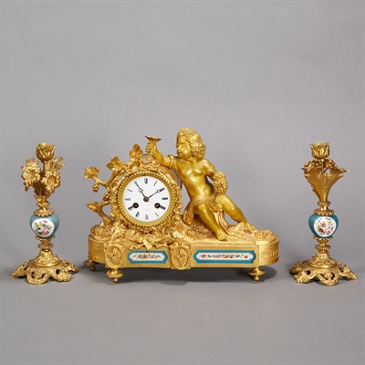 Lot 211 - Assembled Louis XV Style Gilt-Bronze and...