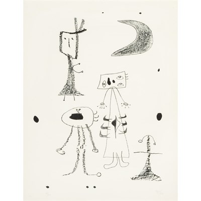 Lot 112 - Joan Miró (1893-1983) LES FEMMES (MOURLOT 60)...