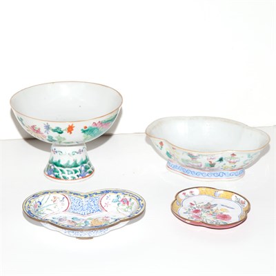 Lot 207 - Two Chinese Famille Rose Porcelain...