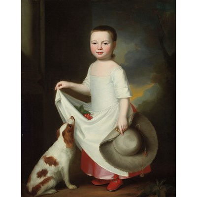 Lot 103 - George Romney British, 1734-1802 Girl with a...