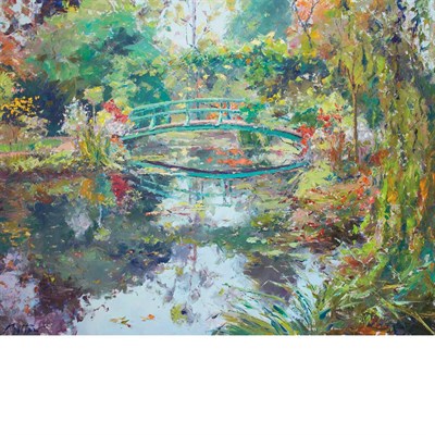 Lot 71 - Pierre Bittar French, b. 1934 Le Pont Japonais...