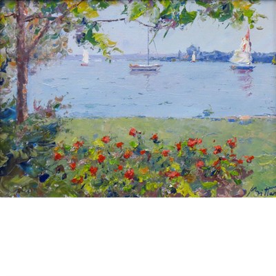 Lot 21 - Pierre Bittar French/American, b. 1934 Harbor...