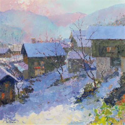 Lot 73 - Pierre Bittar French, b. 1934 Hiver en Haute...