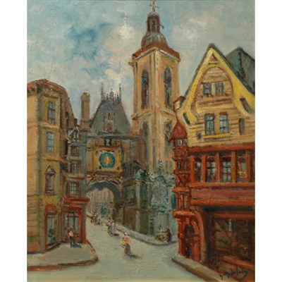 Lot 89 - Gustave Madelain French, 1867-1944 La Porte du...