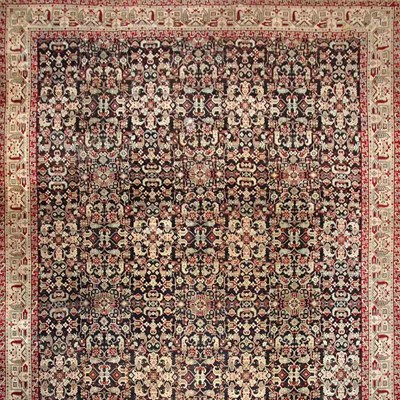 Lot 613 - Agra Carpet North India, late 19th century The...