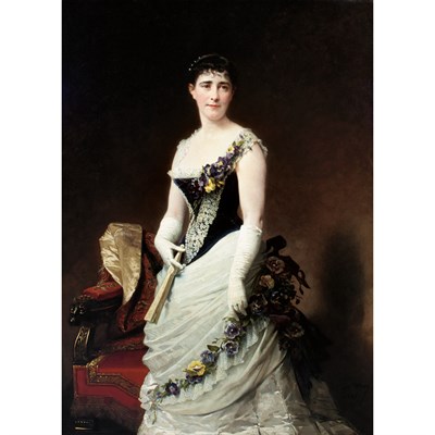 Lot 38 - Adolphe Yvon French, 1817-1893 Portrait of a...