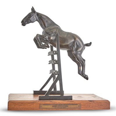 Lot 113 - Bronze Figure of a Horse Titled Le Saut...
