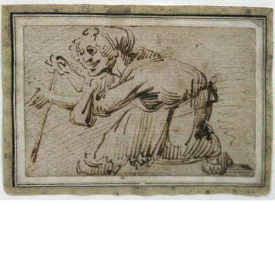 Lot 30 - Follower of Annibale Carracci Caricature of an...