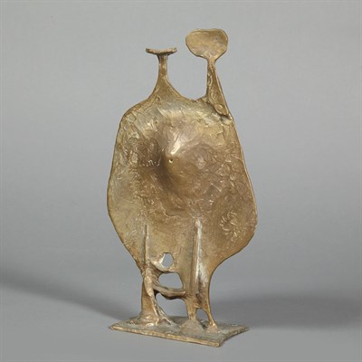 Lot 198 - 20th Century Design Figural Group Gilt-bronze...