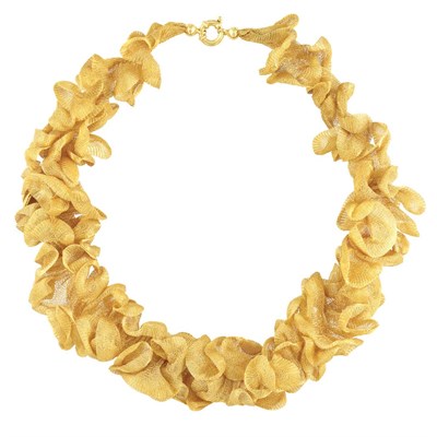 Lot 45 - Gold Mesh Necklace